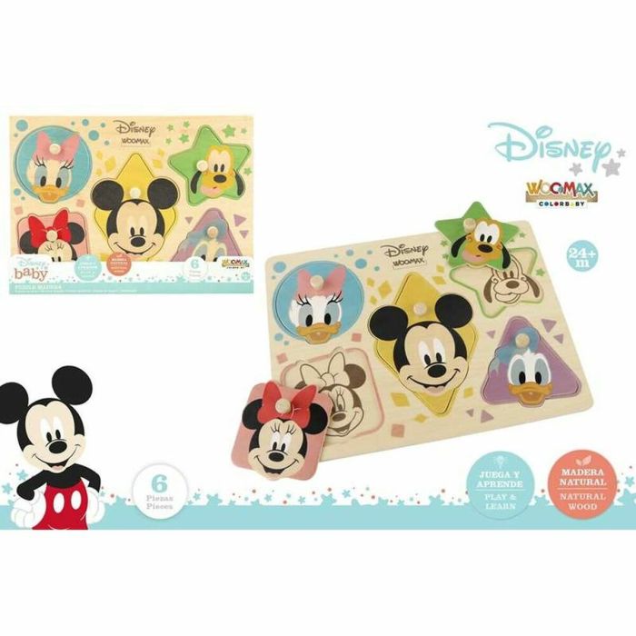 Puzzle de madera encajable disney 30x22 cm