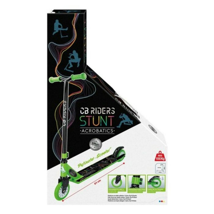 Patinete Scooter CB Riders Colorbaby Negro/Verde Aluminio (61 x 37 x 80 cm) 2