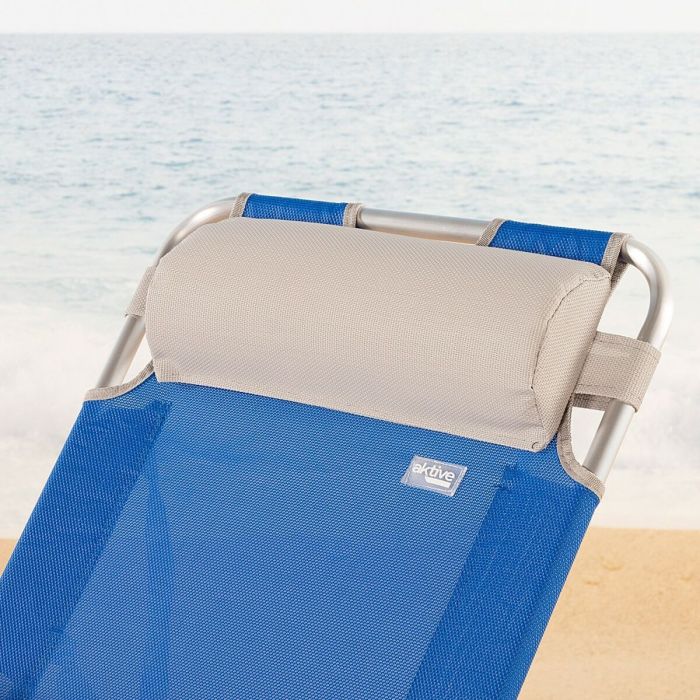 Tumbona reclinable Aktive Azul 153 x 33 x 47 cm 3