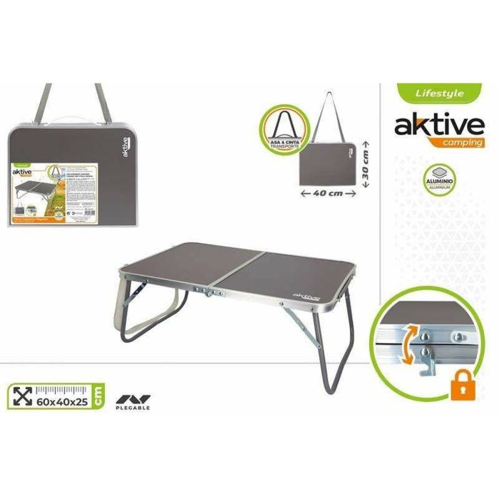 Mesa Plegable Colorbaby Antracita 60 x 40 x 25 cm Camping 1 Mesa Plegable Colorbaby Antracita 60 x 40 x 25 cm Camping 1