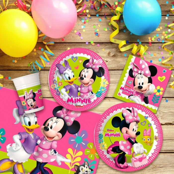 Set Artículos de Fiesta Minnie Mouse Happy Deluxe 89 Piezas 16 4