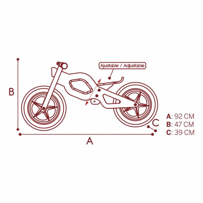 Bicicleta Infantil Woomax Classic 12" Sin Pedales 2