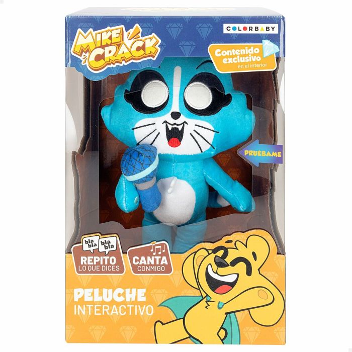 Peluche akela de mike crack interactivo 25 cm con sonidos y melodias