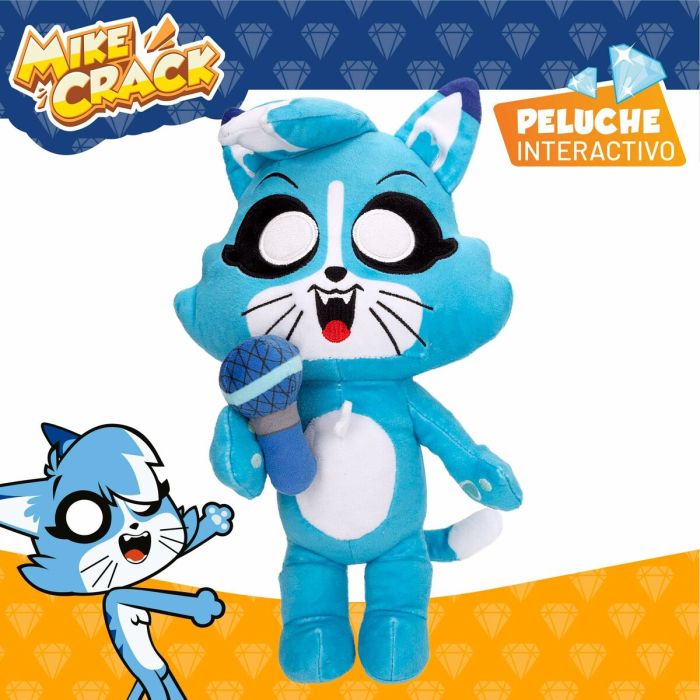 Peluche con Sonido Mikecrack Akela 25 cm Azul 7