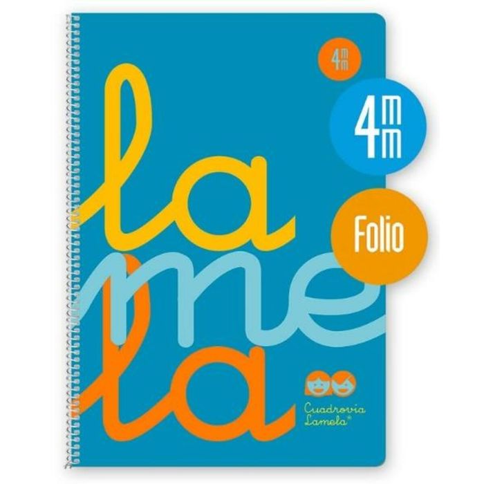 Cuaderno Lamela A4 5 Unidades Flúor Azul 2