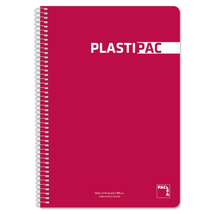 Cuaderno Pacsa Plastipac Rojo Rojo Oscuro Din A4 5 Piezas 80 Hojas Cuaderno Pacsa Plastipac Rojo Rojo Oscuro Din A4 5 Piezas 80 Hojas