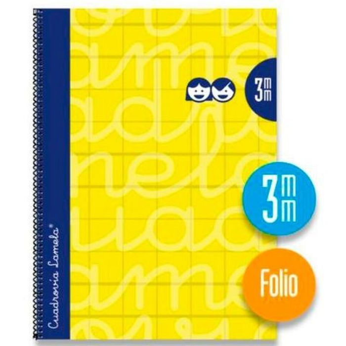 Cuaderno Lamela 3 mm Amarillo A4 5 Unidades 1