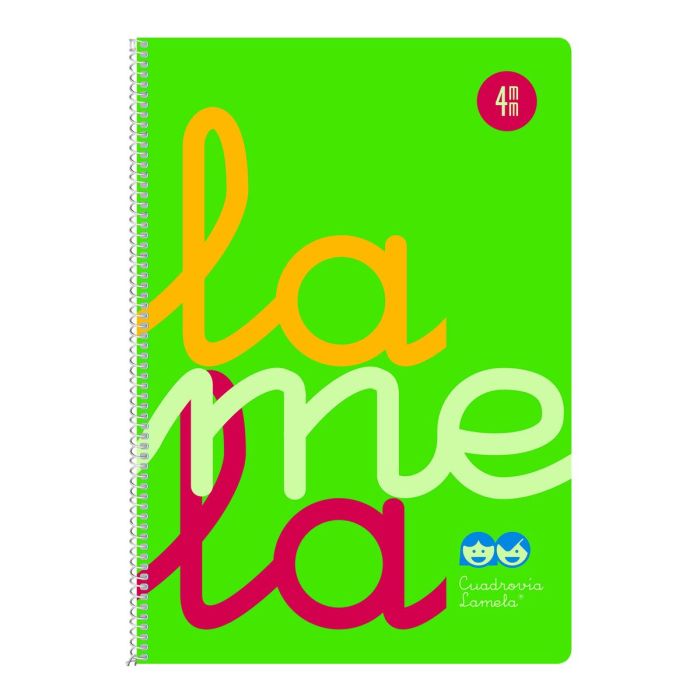Cuaderno Lamela Multicolor 80 Hojas Cuarto (5 Unidades) 4