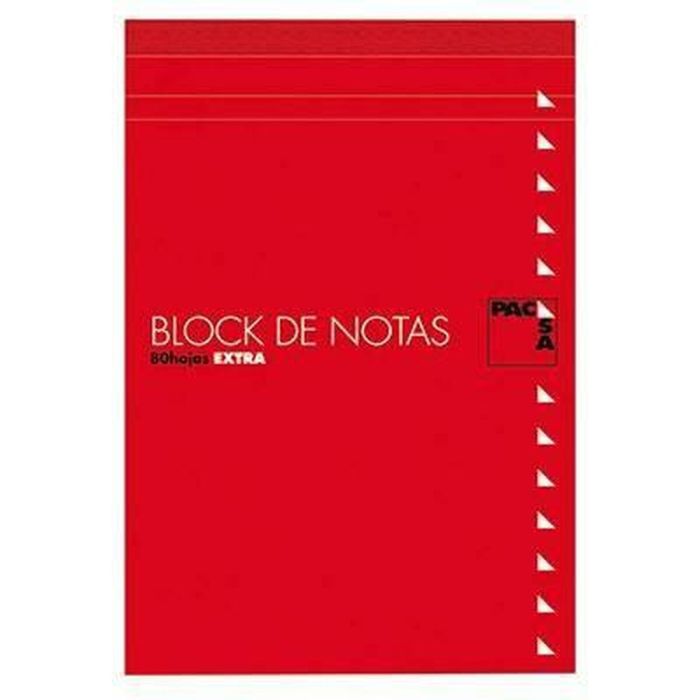 Bloc de Notas Pacsa 1/4" 80 Hojas Cuadrícula impresa 4 mm 10 Piezas