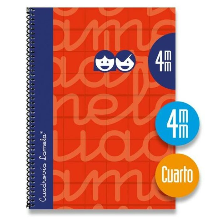 Cuaderno Lamela Rojo 5 Unidades Cuarto 1