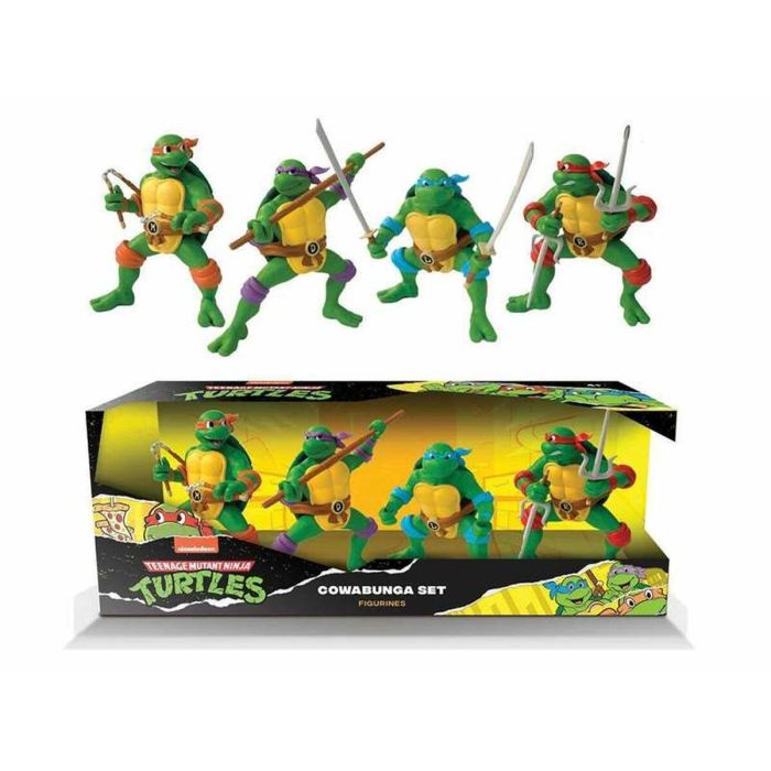 Set de Figuras Teenage Mutant Ninja Turtles Cowabunga 4 Piezas