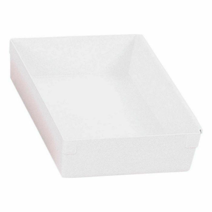 Caja Multiusos Modular Blanco 22,5 x 15,5 x 5,3 cm (12 Unidades) 1