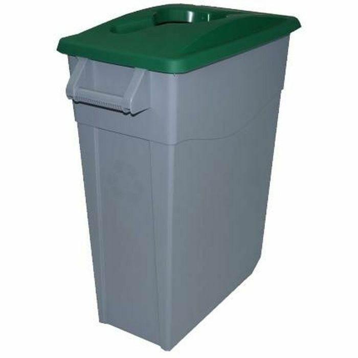 Cubo de Basura para Reciclaje Denox 65 L Verde (2 Unidades) 1