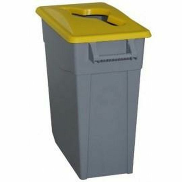 Cubo de Basura para Reciclaje Denox 65 L Amarillo