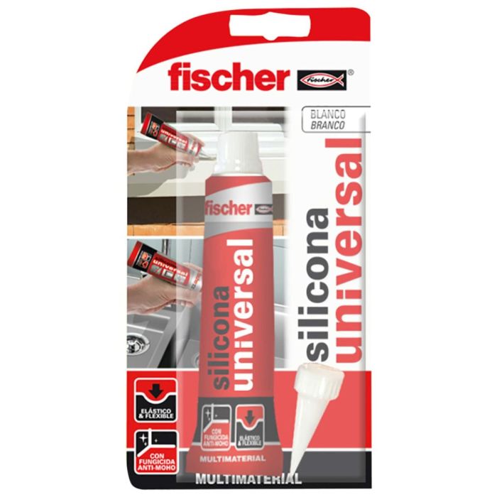 Silicona Fischer 98718 Universal Blanco 50 ml