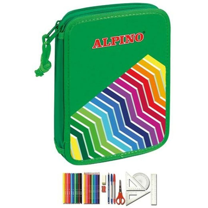 Alpino Plumier Pequeño Doble Colors En Blíster Material Incluído