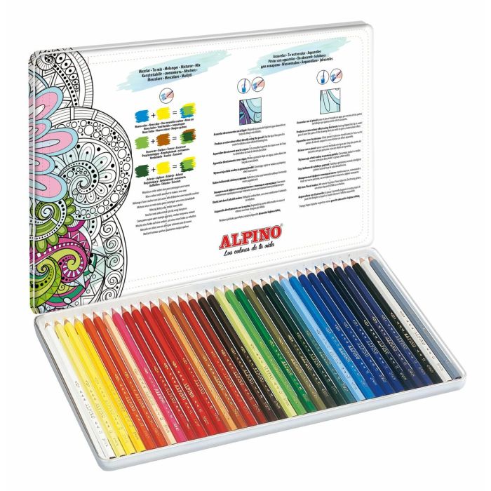 Lápices de Colores Acuarelables Alpino Color Experience Multicolor 36 Piezas 1