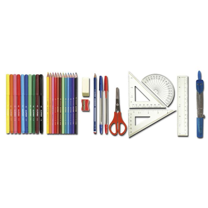 Plumier Doble Alpino Lettering 33 Piezas Multicolor 1 Plumier Doble Alpino Lettering 33 Piezas Multicolor 1