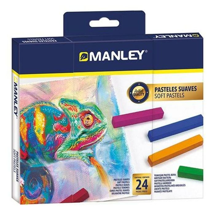 Manley Pasteles Suaves C-Surtidos Muy Vivos Estuche 24 Ud