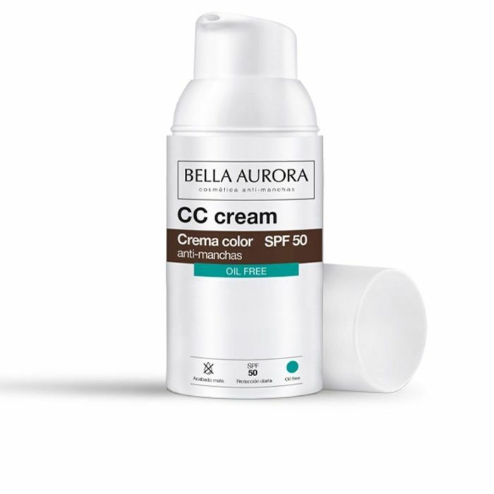 Crema Hidratante CC Cream Bella Aurora Spf 50 Sin aceite (30 ml)