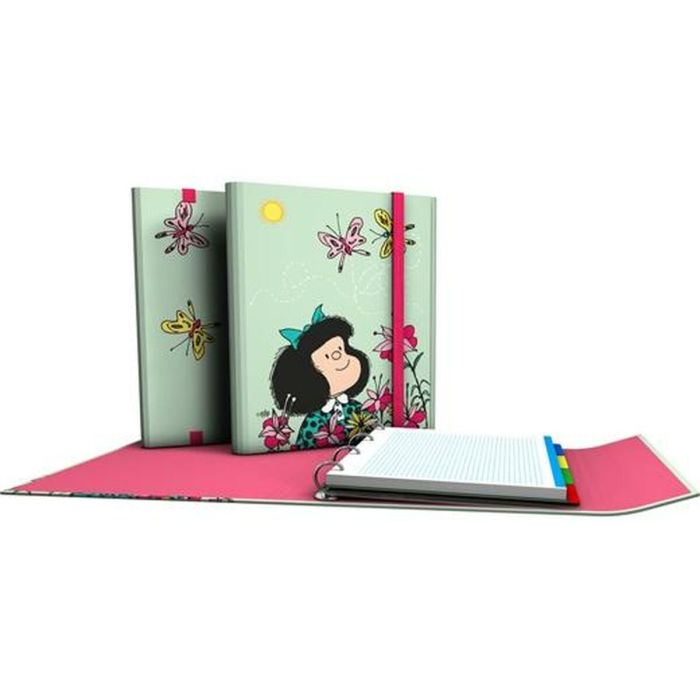 Carpeta de anillas Grafoplas Carpeplús Mafalda Verde A4 (2 Unidades) 1