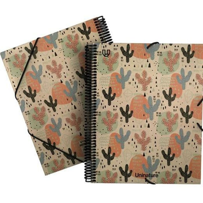 Carpeta Clasificadora Unipapel Uninature Cactus 40 Fundas A4 (5 Unidades) 1 Carpeta Clasificadora Unipapel Uninature Cactus 40 Fundas A4 (5 Unidades) 1