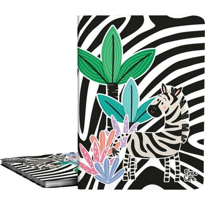 Carpeta Grafoplas Poliplás Free Life Zebra Blanco/Negro A4 (5 Unidades) 1 Carpeta Grafoplas Poliplás Free Life Zebra Blanco/Negro A4 (5 Unidades) 1