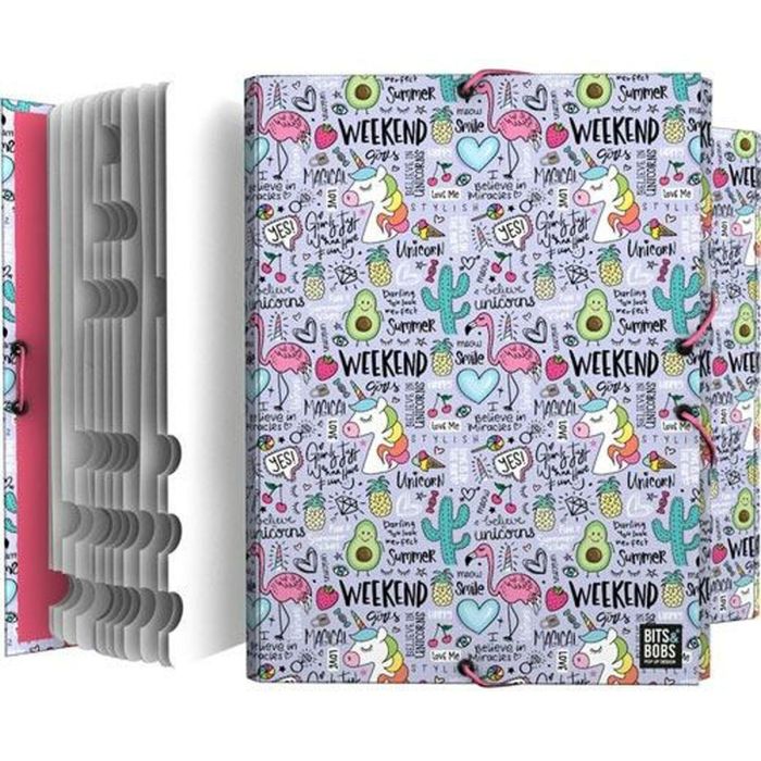 Carpeta Clasificadora Grafoplas Fantasy B&B23 Multicolor 12 Separadores 1 Carpeta Clasificadora Grafoplas Fantasy B&B23 Multicolor 12 Separadores 1
