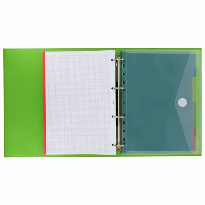 Carpeta de anillas Grafoplas Carpebook Verde (32 x 28 x 4 cm) 1