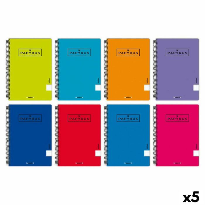 Cuaderno Papyrus 08-UNICLASIC Cuarto 80 Hojas (5 Unidades)