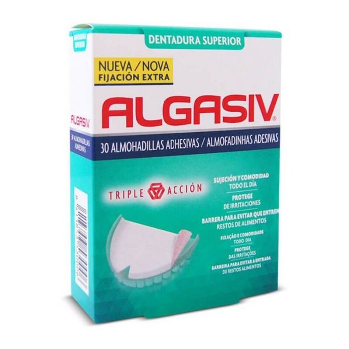 Almohadillas Adhesivas para Dentaduras Superior Algasiv ALGASIV SUPERIOR (30 uds)