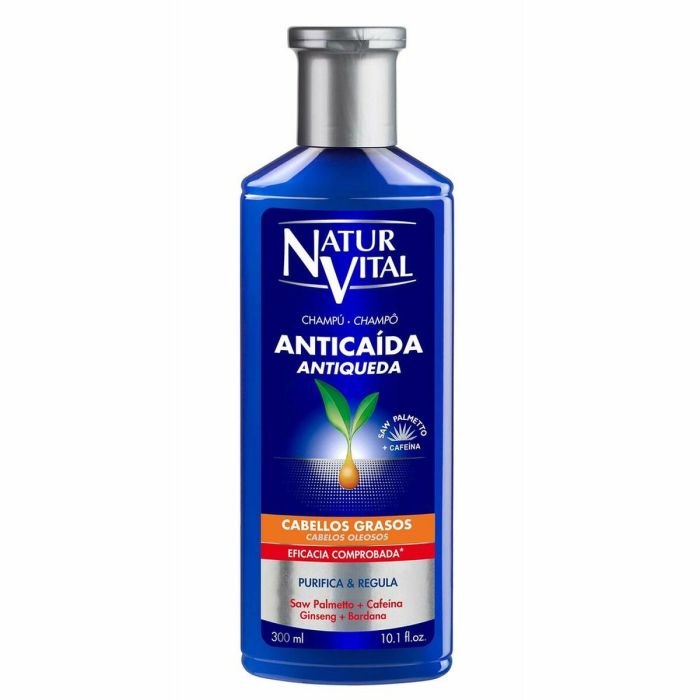 Natur Vital Champú Anticaída Cabello Graso 300 mL