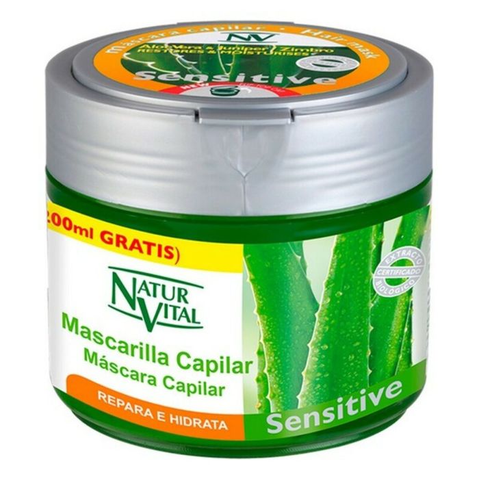 Mascarilla Capilar Reparadora Sensitive Naturaleza y Vida Mascarilla Repara E Hidrata (500 ml) 500 ml