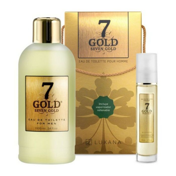 Set de Perfume Hombre SEVEN GOLD Luxana (2 pcs) (2 pcs)