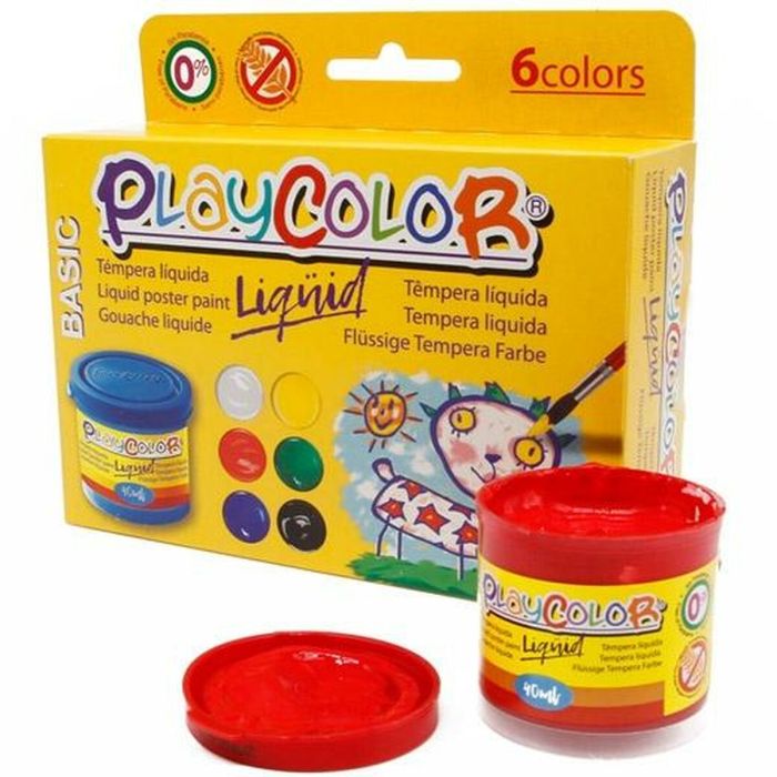 Témperas Playcolor Multicolor 40 ml (12 Unidades) 1