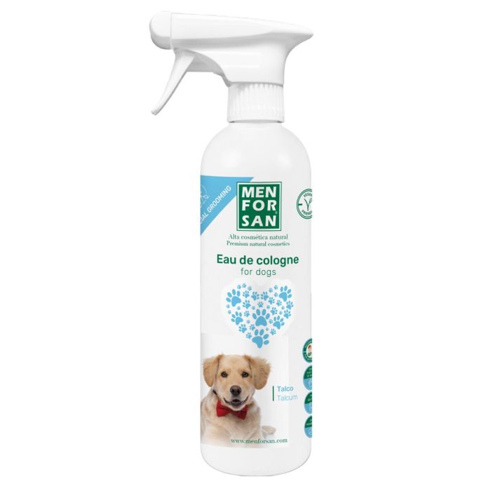 Perfume para Mascotas Menforsan Polvos de Talco 500 ml