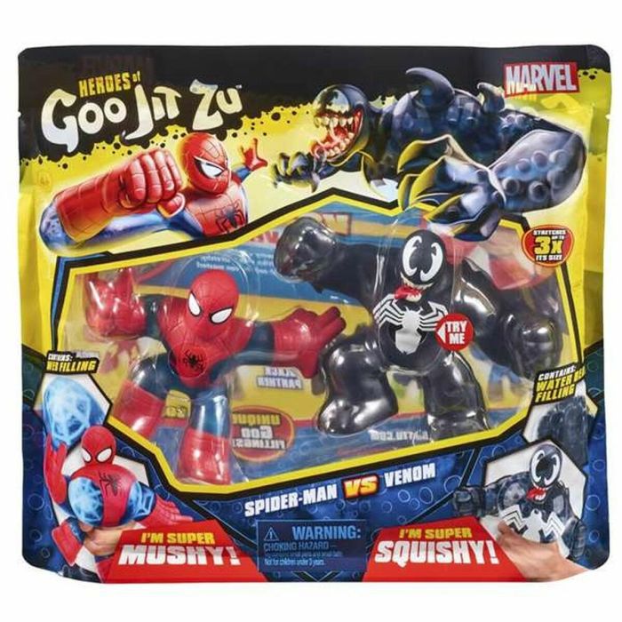 Playset Spiderman Vs Venom Bandai Marvel Goo Jit Zu 4