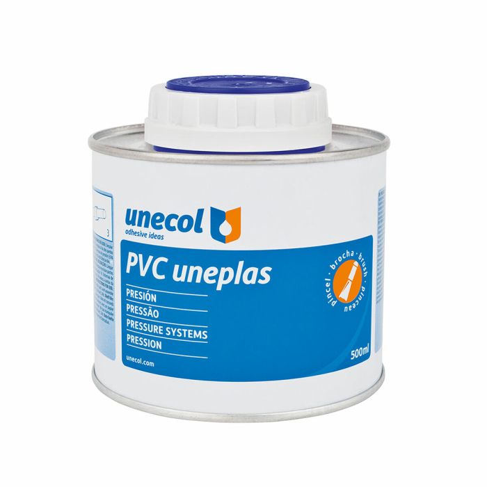 Adhesivo para tubo PVC Unecol Uneplas A2041 Pincel 500 ml