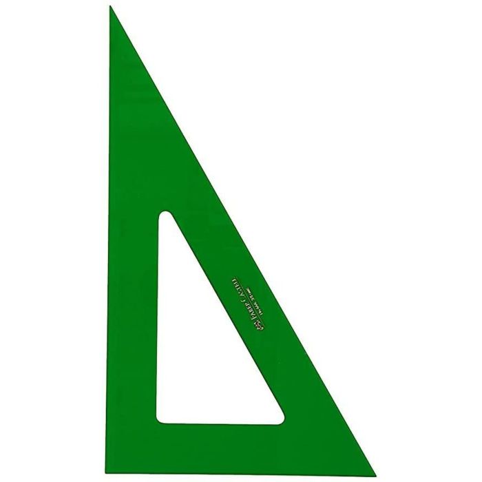 Cartabón Faber-Castell Verde 25 cm (5 Unidades) 1