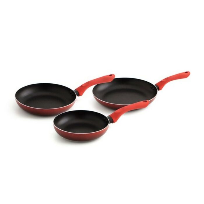 Set de Sartenes Quid Tokio Rojo Metal (3 pcs) 2