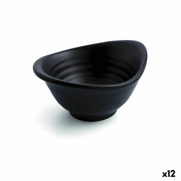 Bandeja de Aperitivos Quid A'bordo Negro Plástico 12 Unidades (Pack 12x) 2 Bandeja de Aperitivos Quid A'bordo Negro Plástico 12 Unidades (Pack 12x) 2