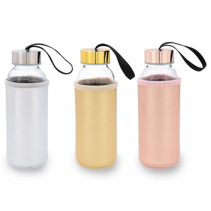 Botella Transporte Vidrio con Funda Neop Quidate Quid 0,30 L Botella Transporte Vidrio con Funda Neop Quidate Quid 0,30 L