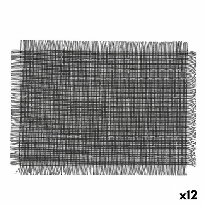 Salvamantel Bidasoa Ikonic Negro PVC (47,5 x 29,5 cm) (Pack 12x) 1