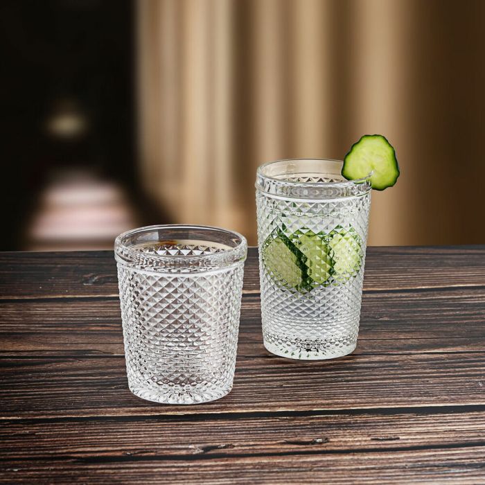 Set de Vasos Bidasoa Onix Transparente Vidrio (270 ml) (3 Unidades) 1