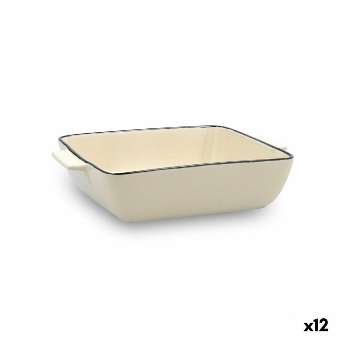 Cazuela Quid Cocco 20 x 16,5 x 27 cm Cerámica Blanco (12 Unidades) (Pack 12x) 2 Cazuela Quid Cocco 20 x 16,5 x 27 cm Cerámica Blanco (12 Unidades) (Pack 12x) 2