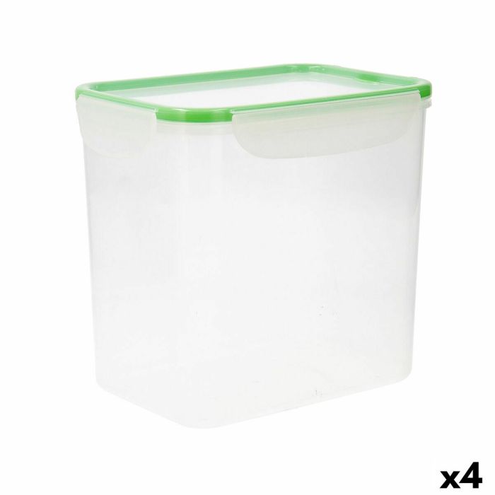 Fiambrera Hermética Quid Greenery Transparente Plástico 4,7 L (4 Unidades) (Pack 4x) 3