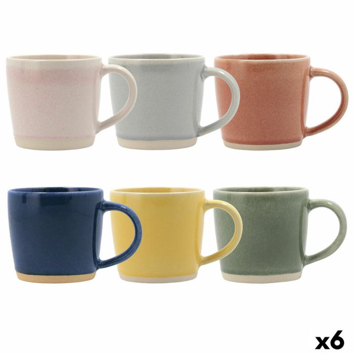 Taza Mug Bidasoa Artesano Multicolor Cerámica 330 ml (6 Unidades) (Pack 6x) 8 Taza Mug Bidasoa Artesano Multicolor Cerámica 330 ml (6 Unidades) (Pack 6x) 8