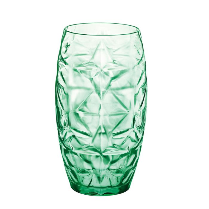 Vaso Oriente Verde Vidrio 470 ml (6 Unidades) 1