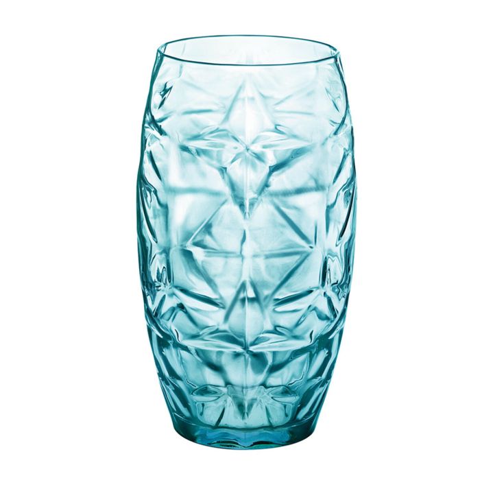 Vaso Oriente Azul Vidrio 470 ml (6 Unidades) 1 Vaso Oriente Azul Vidrio 470 ml (6 Unidades) 1