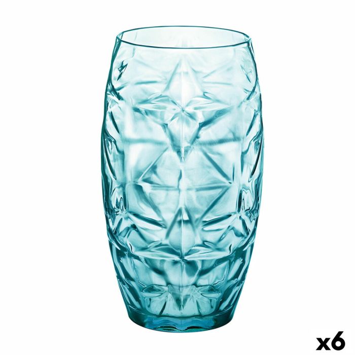 Vaso Oriente Azul Vidrio 470 ml (6 Unidades) Vaso Oriente Azul Vidrio 470 ml (6 Unidades)